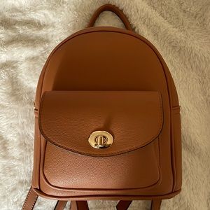 Mini brown backpack